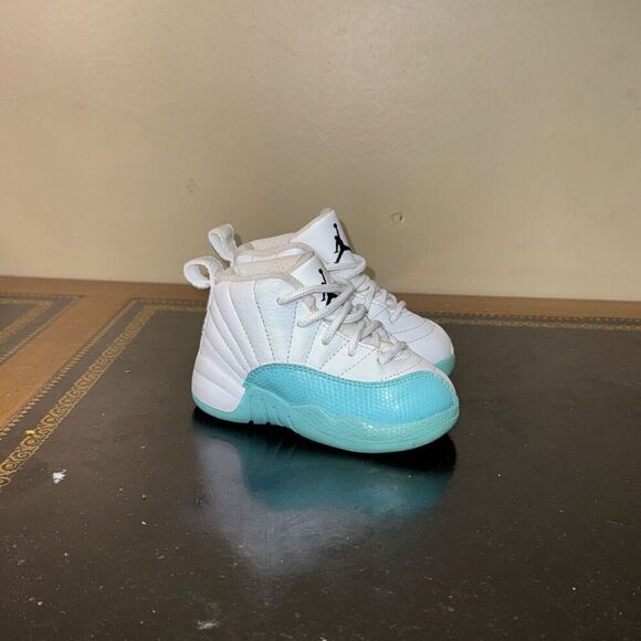 Jordan Other - Nike Air Jordan 12 Retro Aqua White 819666-100 Toddler Td Size 5C